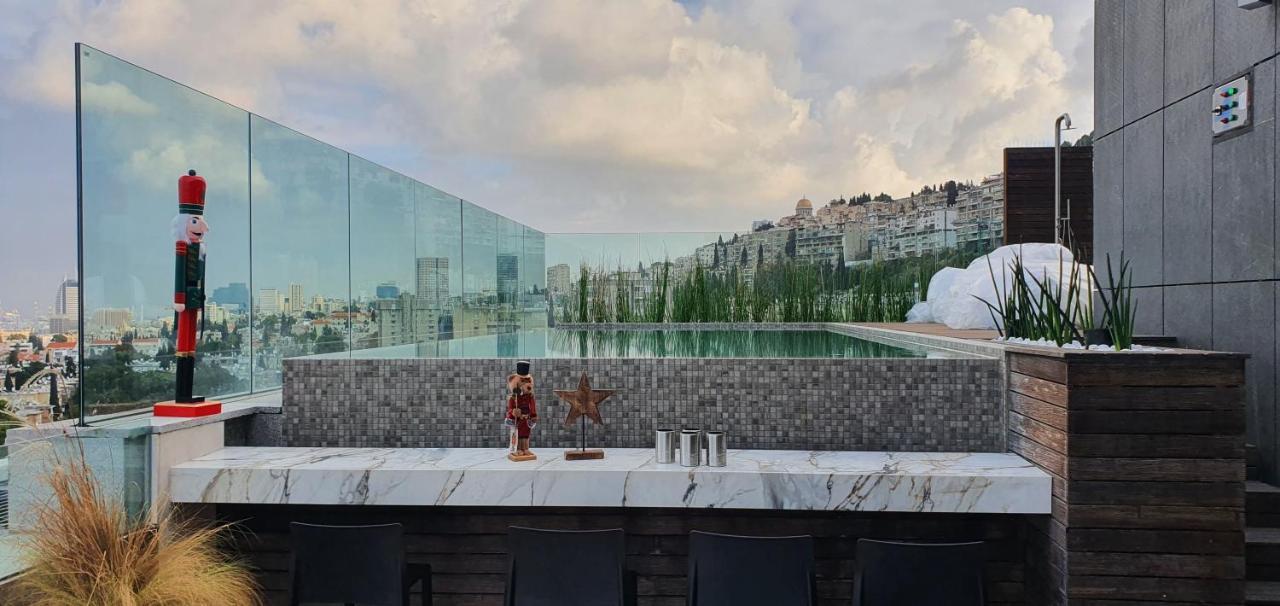Serene - Infinity Cview Pool - 4 Bedrooms Luxury Penthouse Χάιφα Εξωτερικό φωτογραφία